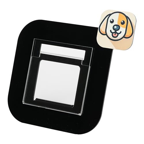 LINEE Recanati Mascotas – Bilderrahmen Vision Dog aus PMMA für Haustiere, Schwarz, 20 x 6 x 19 cm – Made in Italy von LINEE