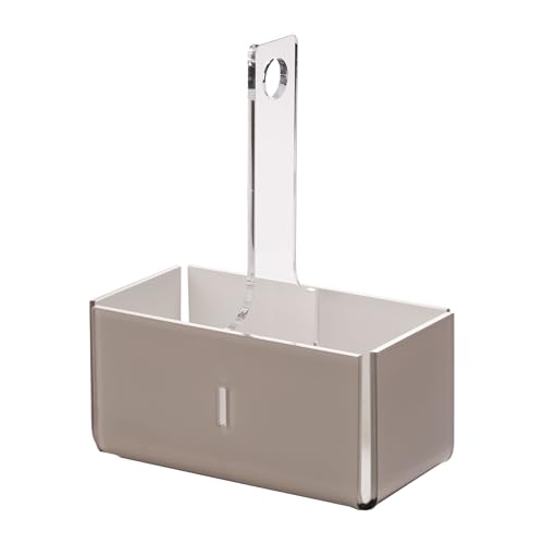 LINEE Recanati Mittelterranea Doppelter Becherhalter aus PMMA 18 x 10 x 23 cm – dekorativer Ständer für den modernen Tisch – Made in Italy (Transparent/Weiß) von LINEE