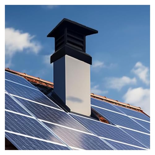 LINGDSWULING Aus Aluminiumlegierung Kaminabdeckung Wetterschutz Kaminhaube Winddichte Abdeckung Villen Quadratische Mit Regenfestem Ofenrohr Kaminrohr(13.78x13.78in/35x35cm) von LINGDSWULING