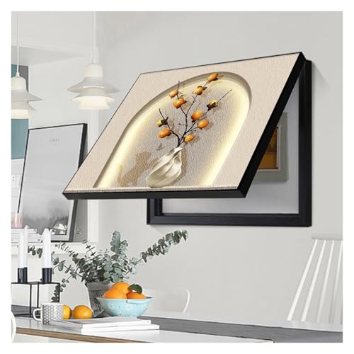 LINGDSWULING Zählerkastenabdeckungen für die Innendekoration Dekorative Zählerkastenabdeckungen Zählerkasten Dekorative Abdeckungen Hidden Control Panels(D,40x50cm/16x20in) von LINGDSWULING