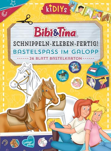 Schnippeln – Kleben – Fertig! Bibi & Tina - Bastelspaß im Galopp: 26 Blatt Bastelkarton (kiDIYs) von LINGEN
