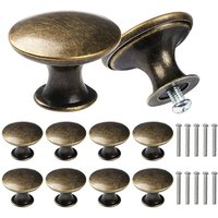 Linghhang - 10 Stücke Vintage Retro Runde Schublade Zieht Griffe Halbkreis Metall Schrank Tür Schrank Schublade Antike Bronze Linghhang - 10 Stücke Vintage Retro Runde Schublade Zieht Griffe Halbkreis Metall Schrank Tür Schrank Schublade Antike Bronze von LINGHHANG