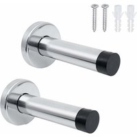 2 Pcs Edelstahl Innen Tür Stopper, Schalldichte Wand Tür Stopper, Wand Tür Stopper, kommt mit Montage Schrauben und von LINGHHANG