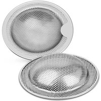 Linghhang - 2 Stück Edelstahl-Spülbeckenfilter, 102 mm, Küchenspüle, Sieb, verstopfungssicher von LINGHHANG