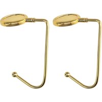 2 Stück Handtaschenhaken – Gold – Faltbarer Taschenhalter – Taschenhalter für Tisch oder Schreibtisch – Zum Aufhängen von Handtaschen und kleinen von LINGHHANG