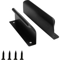 2 Stück Schiebetürgriff, 120 mm schwarzer Schrankgriff, moderner Möbelschubladengriff, für Kleiderschränke, Schubladen, Balkontüren von LINGHHANG