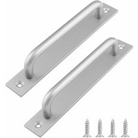 Linghhang - 2 stück Silber Schiebe Barn Tür Griff 192mm Zieht für Möbel Schränke Schränke Linghhang - 2 stück Silber Schiebe Barn Tür Griff 192mm Zieht für Möbel Schränke Schränke von LINGHHANG