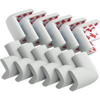 20 Gummi-Eckenschützer – Großes Polster für maximalen Babyschutz – Tisch-Eckenschutz – Mit vormontiertem 3M-Doppelklebeband – Zertifiziertes Produkt von LINGHHANG