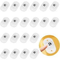 20er-Pack weiße selbstklebende Kugelrollen für Förderbänder mit 2 Befestigungslöchern für kleine Möbel, Transportgeräte 20er-Pack weiße selbstklebende Kugelrollen für Förderbänder mit 2 Befestigungslöchern für kleine Möbel, Transportgeräte von LINGHHANG