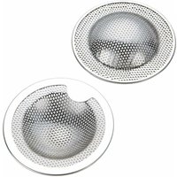 2er-Pack kleine Spülbeckensiebe aus Edelstahl (klein)(S) – ideal für Küchenspüle, Spülbecken, Dusche, Badewanne von LINGHHANG