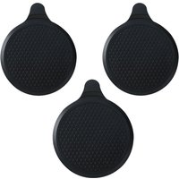 Linghhang - 3er Set Abflussstöpsel Silikon ø 18,5cm, Stöpsel für Badewanne, Küchenspüle, Badezimmerspüle, Schwarz von LINGHHANG