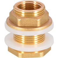Linghhang - 4 Stück G1/2 Messing-Wassertank-Wasserrohr-Fitting-Adapter Wasserhahn-Regeneimer-Sockel Messing-Tank-Sockel für von LINGHHANG