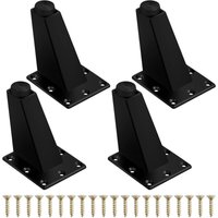 4 Stück robuste Möbelbeine, Tischbeine aus Metall, verstellbare Möbelbeine, Sofabeine, schräge Tischbeine mit Montageplatte und Schrauben für von LINGHHANG