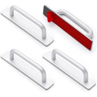 4er-Pack selbstklebende Schrankgriffe, selbstklebende Schubladengriffe, Türgriffe aus Aluminium, Küchenschrankgriffe ohne Bohren 4er-Pack selbstklebende Schrankgriffe, selbstklebende Schubladengriffe, Türgriffe aus Aluminium, Küchenschrankgriffe ohne Bohren von LINGHHANG