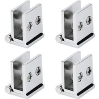 Linghhang - 4er Set Glastürscharniere 0° Öffnungswinkel Klemmscharniere für Küchenschrank, Vitrine, Dusche, für 5mm dickes Glas Linghhang - 4er Set Glastürscharniere 0° Öffnungswinkel Klemmscharniere für Küchenschrank, Vitrine, Dusche, für 5mm dickes Glas von LINGHHANG