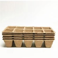 Linghhang - 5 x Pflanztöpfe für Blumen und Pflanzen, biologisch abbaubare Pflanztöpfe aus Fasern mit 100 Fächern für den Gemüsegarten Linghhang - 5 x Pflanztöpfe für Blumen und Pflanzen, biologisch abbaubare Pflanztöpfe aus Fasern mit 100 Fächern für den Gemüsegarten von LINGHHANG