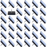 Linghhang - 50 Stück Möbelgleiter 25x25mm Teflon Gleitgleiter Möbelgleiter mit Nägeln Nagelbare Stuhlgleiter von LINGHHANG