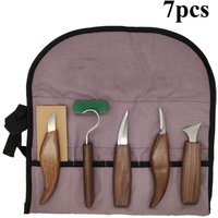 Linghhang - 7 in 1 Holzbearbeitungsmesser-Set, handgeschnitztes Modellwerkzeug, diy Holzschnitzlöffel, Schnitzmesser Linghhang - 7 in 1 Holzbearbeitungsmesser-Set, handgeschnitztes Modellwerkzeug, diy Holzschnitzlöffel, Schnitzmesser von LINGHHANG