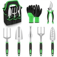 8-teiliges Gartenwerkzeug-Set, All-in-One-Handwerkzeug-Set mit robuster Tragetasche zur Aufbewahrung von LINGHHANG