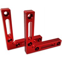 Linghhang - 90 ° rechtwinklige Tischlerklemme, L-Form für Rahmen aus Aluminiumlegierung mit Winkelbefestigungslineal für die Holzbearbeitung Linghhang - 90 ° rechtwinklige Tischlerklemme, L-Form für Rahmen aus Aluminiumlegierung mit Winkelbefestigungslineal für die Holzbearbeitung von LINGHHANG