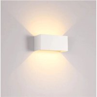 Linghhang - Außenwandleuchte für Balkon wasserdicht superhelle led Up- und Down-Doppelkopf 12W weiß von LINGHHANG