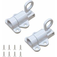 Linghhang - Automatikschloss (Weiß) Türschloss - Türverriegelung - Automatisches Sicherheitstürschloss - Federriegelschloss von LINGHHANG