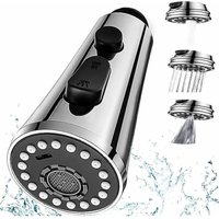 Linghhang - ccykxa 3 Modi Küchenarmatur-Spray, herausziehbares Küchenspüle-Spray, G1/2-Kopf, Küchenarmatur-Spray, Ersatz für Badezimmerspüle von LINGHHANG