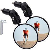 Ccykxa Fahrradspiegel Mountainbike-Rennrad faltbare konvexe Spiegel Universalreflektoren Fahrradausrüstung von LINGHHANG