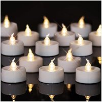 Linghhang - Flammenlose LED-Kerzen, warmweiß, batteriebetrieben, langlebige Kerzen für Hochzeiten, Feiertage, Partys, Heimdekoration, 24er-Pack Linghhang - Flammenlose LED-Kerzen, warmweiß, batteriebetrieben, langlebige Kerzen für Hochzeiten, Feiertage, Partys, Heimdekoration, 24er-Pack von LINGHHANG