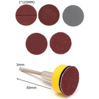 Linghhang - 100 Stück runde Schleifscheiben 25 mm, selbstklebendes Schleifpapier, Körnung 100, 180, 240, 1500, 3000, Schleifpapier mit Stützteller Linghhang - 100 Stück runde Schleifscheiben 25 mm, selbstklebendes Schleifpapier, Körnung 100, 180, 240, 1500, 3000, Schleifpapier mit Stützteller von LINGHHANG