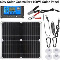 Linghhang - 100W 60A 12V Solarmodul-Kit Batterieladeregler Linghhang - 100W 60A 12V Solarmodul-Kit Batterieladeregler von LINGHHANG