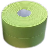 Linghhang - 2 Stück, grün) Weiche Sockelleiste – Abschlussleiste für Küche und Bad, 38 mm, 3,2 m, selbstklebende Dichtung, flexible Faltleiste, von LINGHHANG