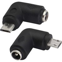 2er-Pack-Micro) 90 Grad dc 5,5 x 2,1 mm auf Micro usb 5 v dc Ladeanschluss für Handy, Tablet, MP3 und Micro USB-Gerät von LINGHHANG