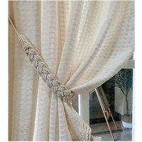 Linghhang - 2er-Pack handgefertigte Vorhang-Raffhalter aus Seil für die Dekoration im Home-Office, gewebte Vorhanghalter Linghhang - 2er-Pack handgefertigte Vorhang-Raffhalter aus Seil für die Dekoration im Home-Office, gewebte Vorhanghalter von LINGHHANG