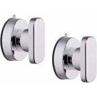 Linghhang - 2er Set Saugnäpfe (65mm) Türgriff Fenstertürgriff Glastür Saugnapfgriff Kühlschrankschublade Badezimmer Wandschrank Schublade von LINGHHANG