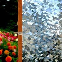 Linghhang - 45x200cm) 3D Dekofolie Fensterfolie - Selbstklebend - Blickdicht - Ohne Kleber - Für Fenster - Glitzer von LINGHHANG