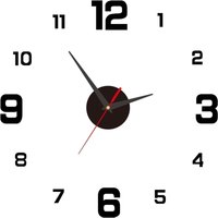 Linghhang - DIY-Wanduhr, 40 cm, moderne digitale Wanduhr mit geräuschlosem Uhrwerk, 3D-Acryl-Design, Wanddekoration für Wohnzimmer und Schlafzimmer von LINGHHANG