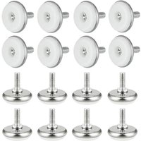 Linghhang - M6 x 15 x 30 mm, weiß, 16 Stück, verstellbare Nivellierfüße aus Kunststoff und Metall mit Mutter, verstellbare Füße, Linghhang - M6 x 15 x 30 mm, weiß, 16 Stück, verstellbare Nivellierfüße aus Kunststoff und Metall mit Mutter, verstellbare Füße, von LINGHHANG