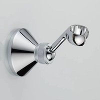 Linghhang - Silber) Wandmontierter Duschhalter, 360° drehbarer Duschkopf, Wandhalterung für Duschkopf oder Handbrause von LINGHHANG