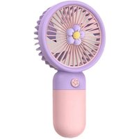 Linghhang - Tragbarer Mini-Ventilator, wiederaufladbarer USB-Handventilator, süße kleine Kühlventilatoren von LINGHHANG