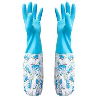 Linghhang - blau) Gummihandschuhe für Teich und Drainage - Haus- und Gartenarbeit, Gartenpflege, Unkraut jäten, Waschen, Putzen, Geschirrspülen - Zum von LINGHHANG