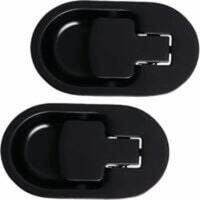 Loungesessel und Relax-Barsofa, schwarze Metallgriffe aus massivem Aluminium, ohne Kabel (2 Stück) von LINGHHANG