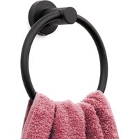 Mattschwarzer Handtuchring, moderner Handtuchhalter für die Badezimmerwand, SUS304 Edelstahl Mattschwarzer Handtuchring, moderner Handtuchhalter für die Badezimmerwand, SUS304 Edelstahl von LINGHHANG
