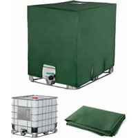 Linghhang - Plane für IBC-Tank 1000L, Wassertankabdeckung, Anti-UV-Anti-Staub-Schutzhülle, Wassertankdeckel-Abdeckung (116 x 100 x 120 cm, grün) von LINGHHANG