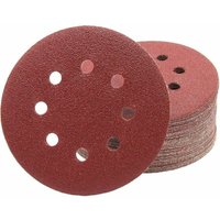 Profi-Schleifscheiben (P100) 50 Stück 8 Löcher ø 125mm Körnung 100 für Exzenterschleifer Schleifblätter Schleifpapier von LINGHHANG