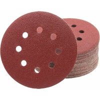 Profi Schleifscheiben (P150) 50 Stück 8 Löcher ø 125 mm Korn 150 für Exzenterschleifer Schleifblätter Schleifpapier von LINGHHANG