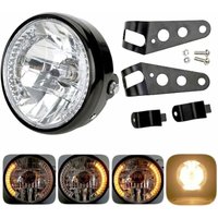 Runder Motorradscheinwerfer - LED-Projektor mit Montagehalterung - 12 V 7" Halogen-LED Runder Motorradscheinwerfer - LED-Projektor mit Montagehalterung - 12 V 7" Halogen-LED von LINGHHANG