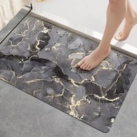 Rutschfeste Badematte 40 x 60 cm, super saugfähig, schnelltrocknend, ultradünn, leicht zu reinigen, für Badezimmertüren, Wohnzimmer, Rutschfeste Badematte 40 x 60 cm, super saugfähig, schnelltrocknend, ultradünn, leicht zu reinigen, für Badezimmertüren, Wohnzimmer, von LINGHHANG