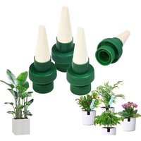 Tropfbewässerungsflasche, 4-teilig, Tropfbewässerung aus Keramik, automatische Bewässerung von Pflanzen, Selbstbewässerungssystem für Garten, Haus, von LINGHHANG