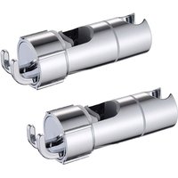Linghhang - Verstellbare Chrom-Duschhalterung mit 2 Haken für 18–25 mm Duschstange, Wand-Duschhalterung aus abs Linghhang - Verstellbare Chrom-Duschhalterung mit 2 Haken für 18–25 mm Duschstange, Wand-Duschhalterung aus abs von LINGHHANG